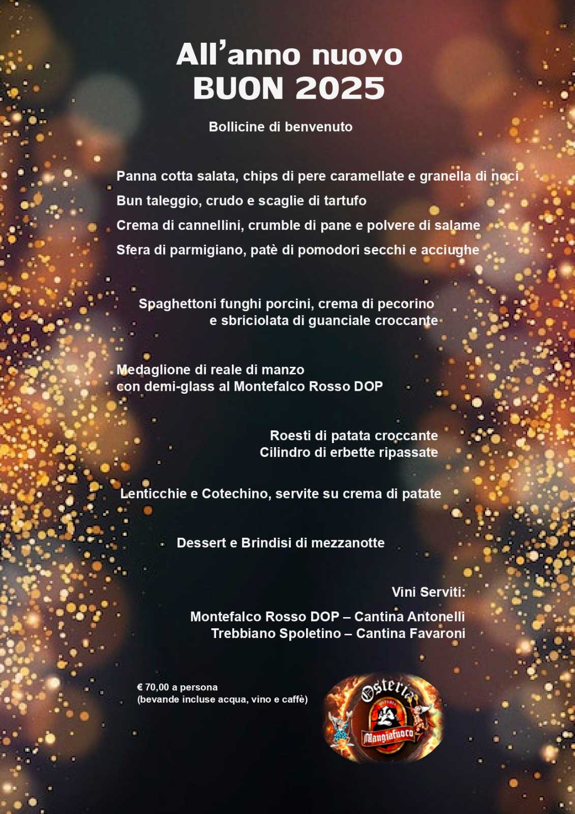 Capodanno 2025 Osteria Mangiafuoco Capodanno 2025 Osteria Mangiafuoco Perugia